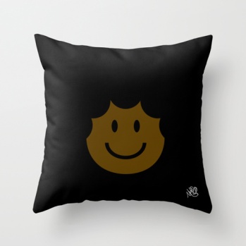 Afro Smiley plush by Michael Shirley